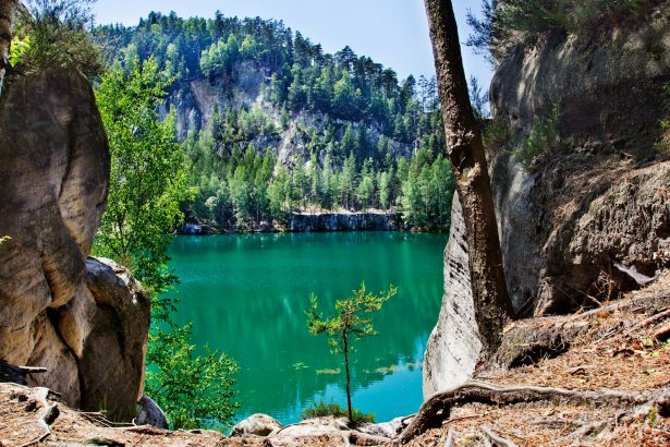 Adršpach, Czech Republic A large body of water surrounded by trees