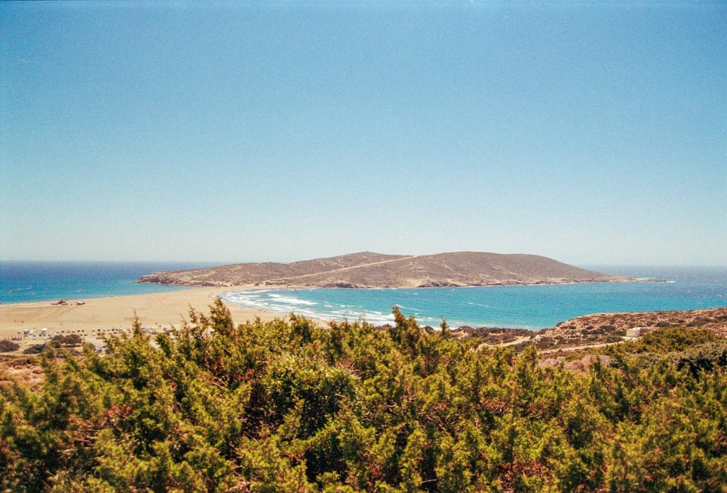 A view of a beach and a body of water