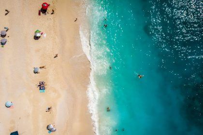 people on beach during daytime