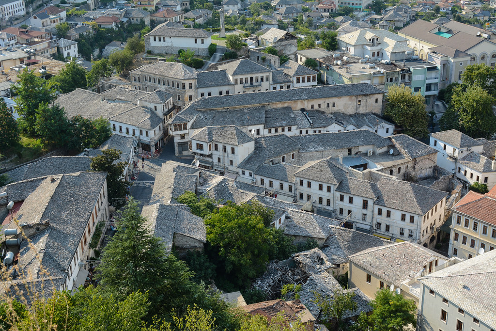 Gjirokaster castle view
