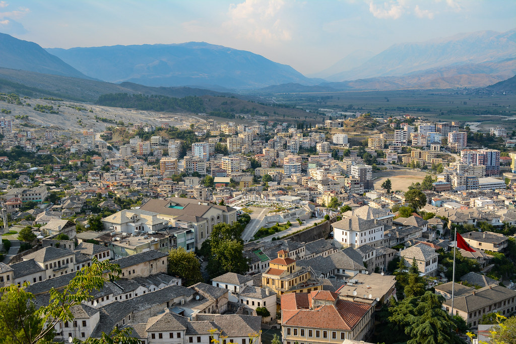 Gjirokaster castle view