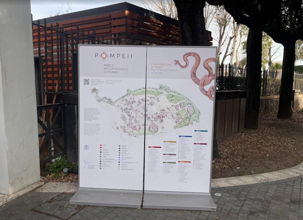 Mapa Pompeje