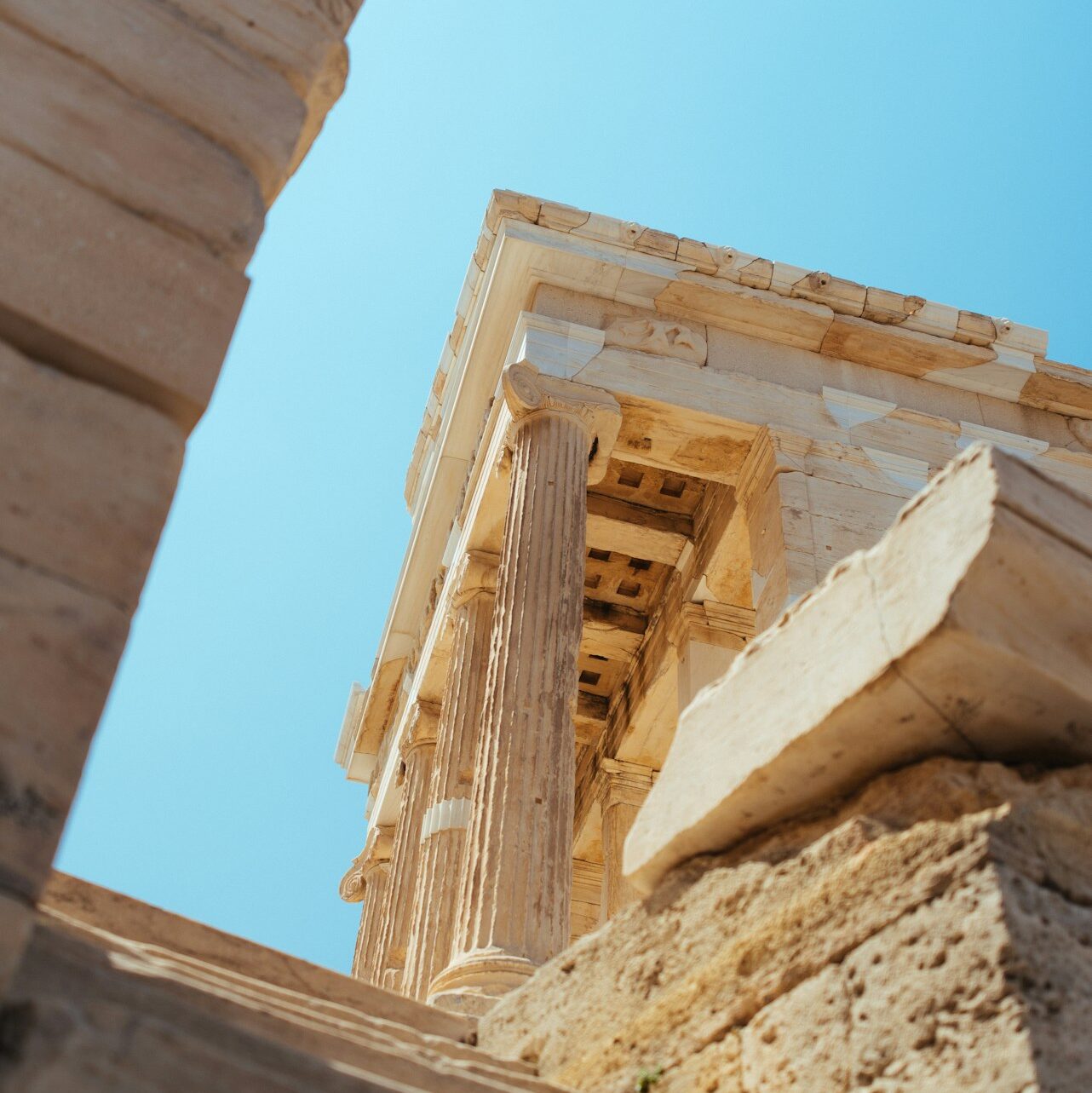 Zbliżenie na grecki akropol