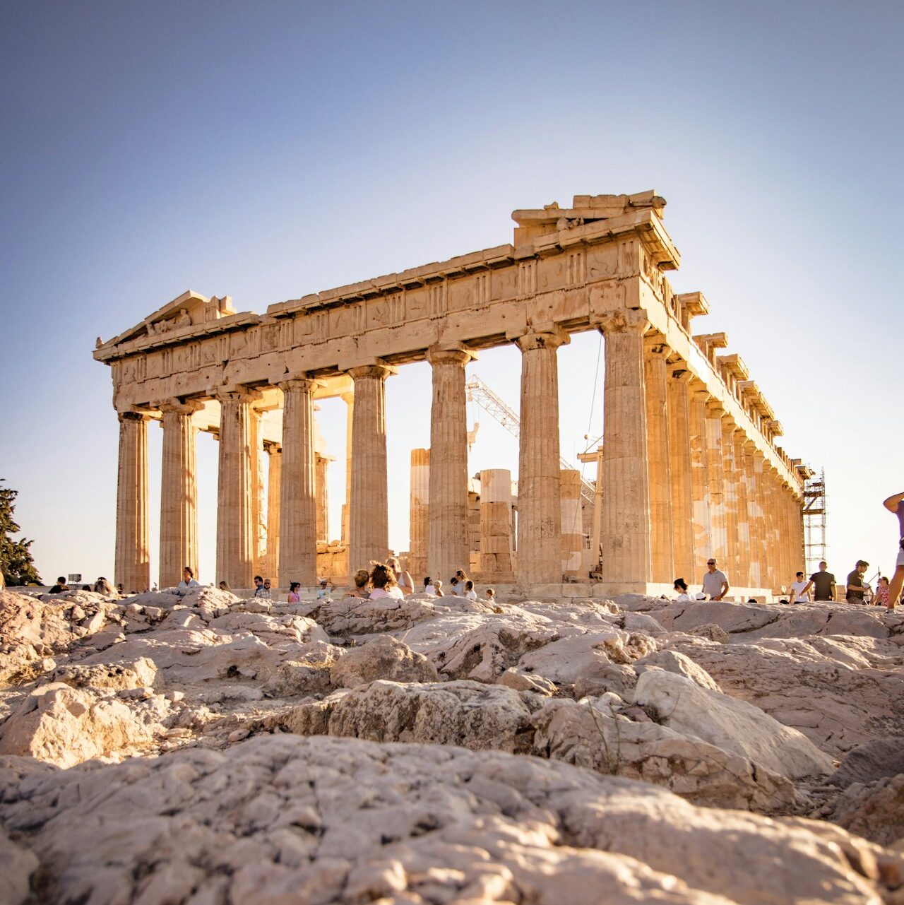 Akropol Ateński - wschód słóńca