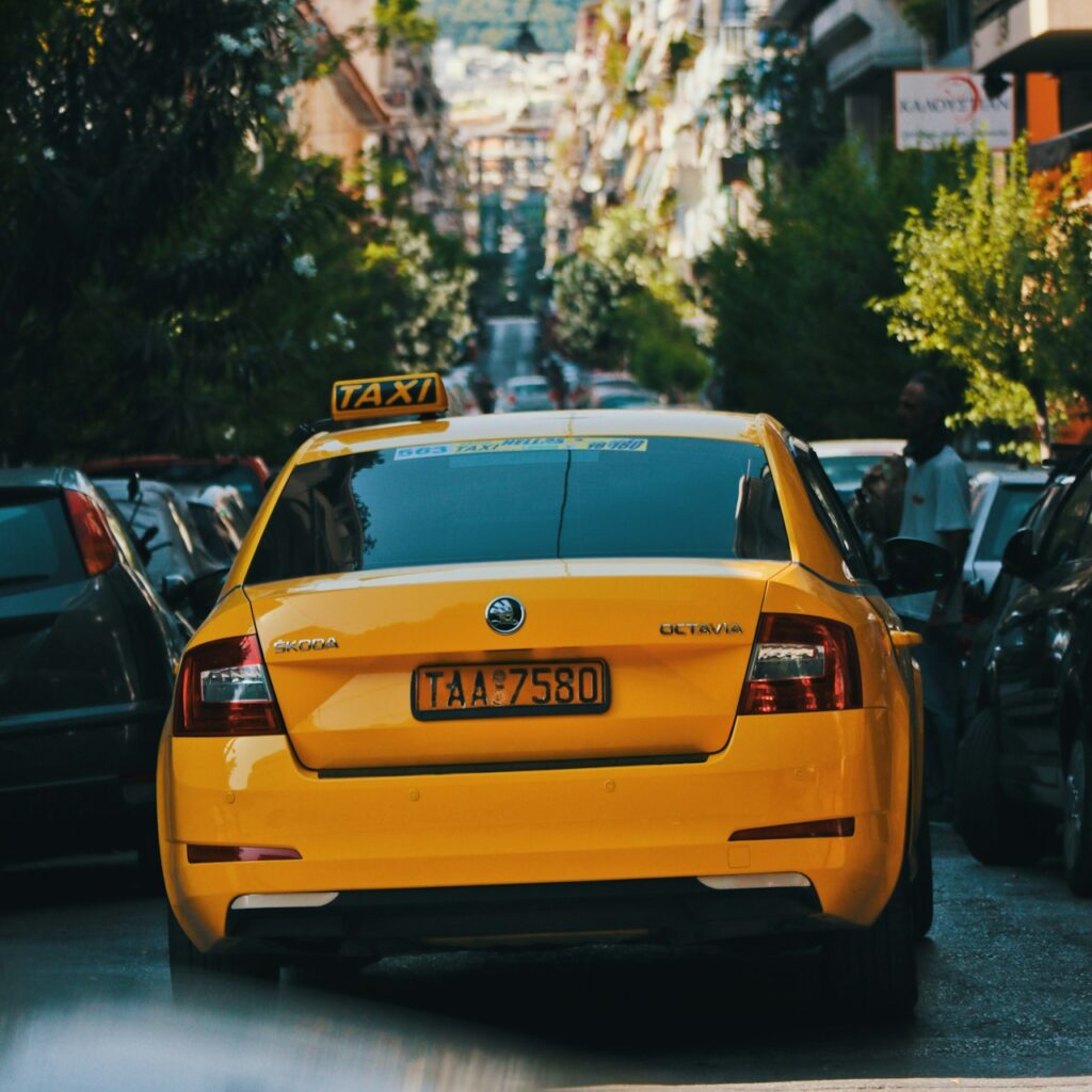 taxi na ulicach Rodos
