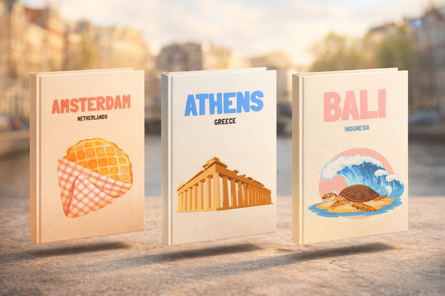 przykładowe okładki do fotoksiążek podróżniczych