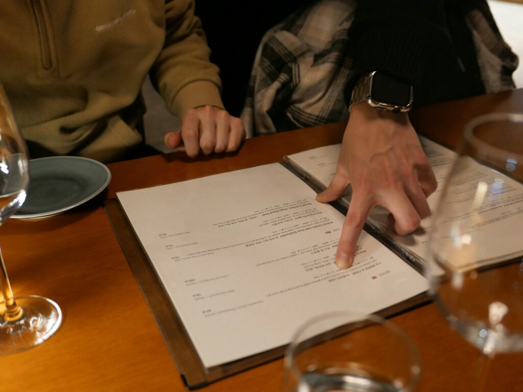 menu restauracyjne
