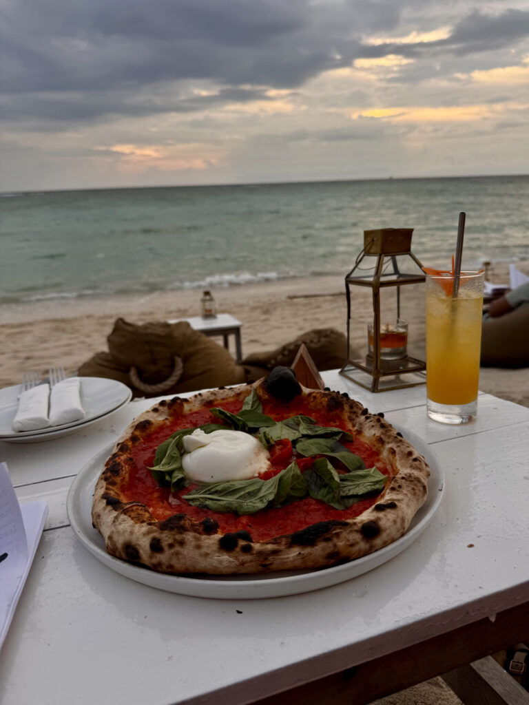 pizza na plaży